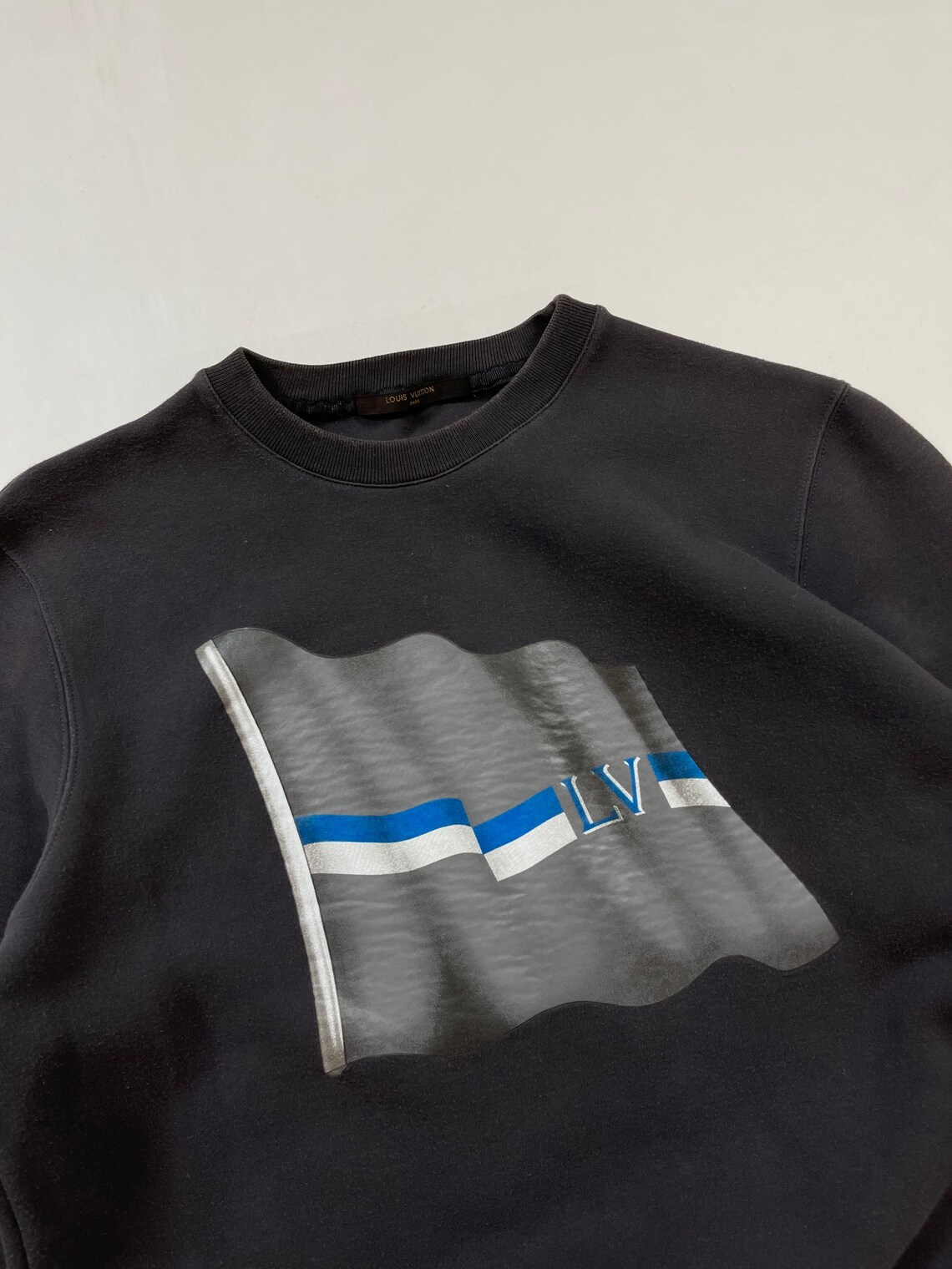 Louis Vuitton sweatshirt big logo 90s vintage crewneck brown | Etsy