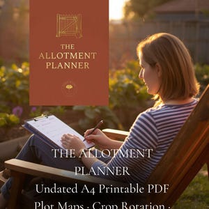 Allotment Planner PDF | Undated Growing Journal | Crop Rotation, Harvest & Task Tracker | A4 Digital Download