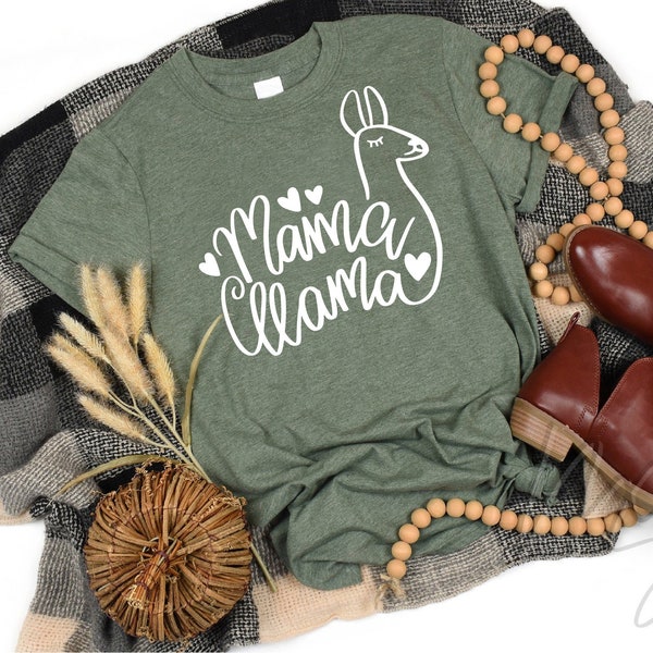 Mama Llama Shirt,Cute Llama Shirt, Funny Llama Shirt,Mommy And Me Shirts, Llama Matching Shirts, Mother's Day Shirt, Gift For Mom, Mama Tee