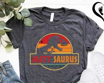 Personalized Dinosaur Name Shirt,Custom T-Rex Name Shirt,Dinosaur Birthday Gift,Funny Kids Dinosaur Shirt,Dinosaur Lover Shirt,Dinosaur Gift