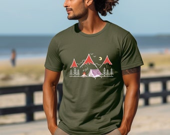 Tent Camp Shirts, Camping T Shirt, Camper Gift Shirt,Camping Crew,Camp Vibes Shirt,Camping Mathing Shirt,Family Camping Tee,Mountain T-Shirt