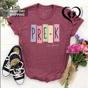 Pre-K Personalized Teacher Shirt,Teacher Gifts,Custom Pre-K Teacher Shirt,Teacher Appreciation Gift, Cute Teacher Name Tee,1st Day of School