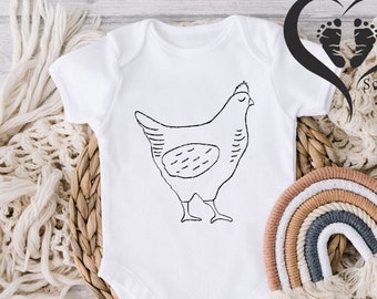 Chicken Shirt for Baby, Funny Baby Onesie®, Funny Saying Baby Outfit, Baby Unisex Bodysuit, Toddler Clothes, Trendy Baby, Newborn