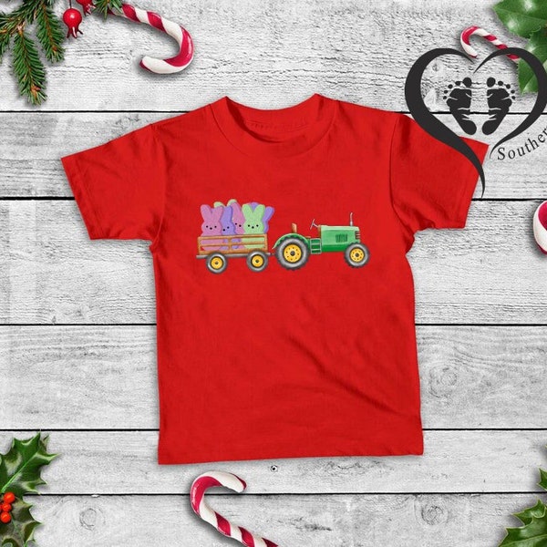 Toddler Easter Shirt,Funny Kids Easter Shirt, Easter Tractor Tee, Cute Easter Gift For Kids, Easter Outfit, Easter Bunny Shirt, Easter Peeps
