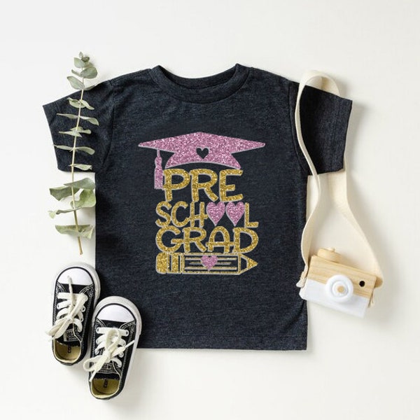 Preschool Grad Shirt,Girls Graduation Tee,Preschool Graduation Outfit,Kindergarten Grad,Graduation Girl Shirt,Girls Pre-K Graduation Shirt