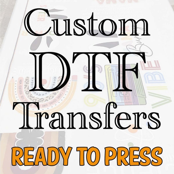 Custom DTF Transfers,Ready To Press,Full Color DTF Print,Custom Heat Transfer,Bulk DTF Transfer, Dtf Print,Image Transfer,Direct To Film
