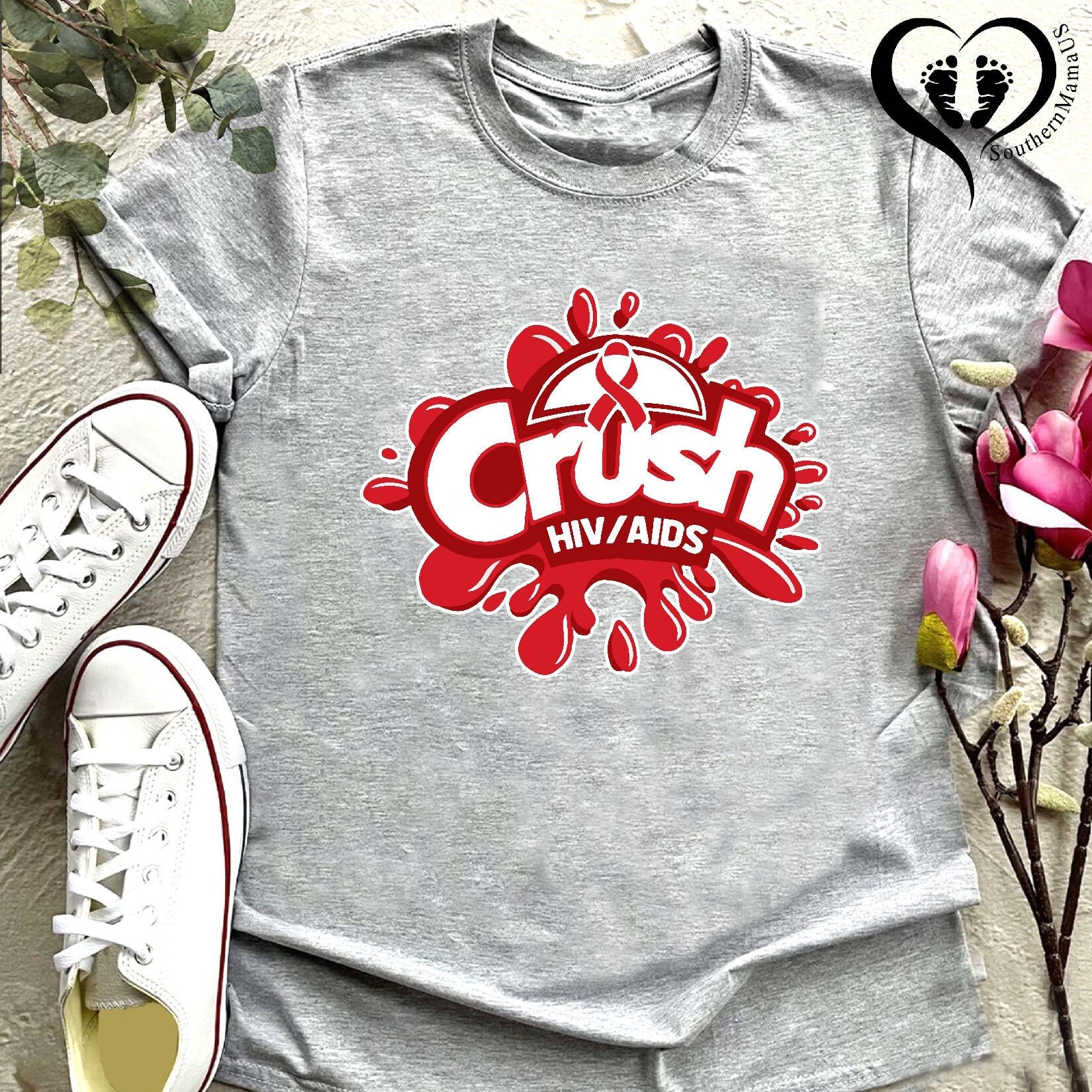 Aids Fighter Shirt,HIV Awareness Shirt,Aids Warrior Gift,Motivational ...