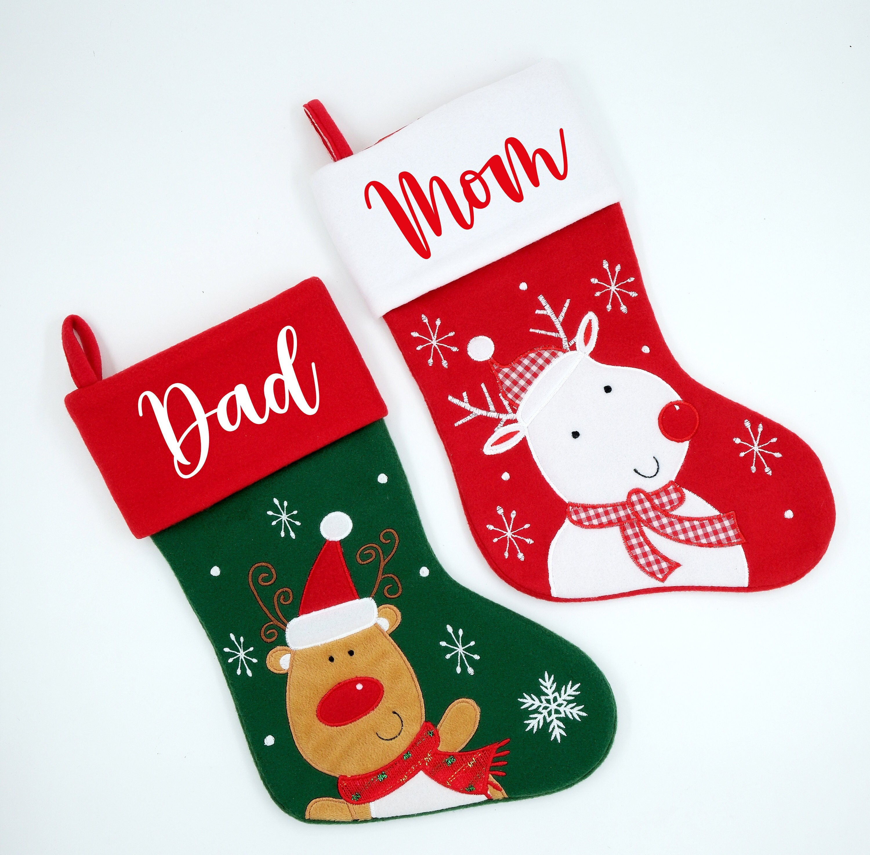 Mum and hotsell dad christmas stockings
