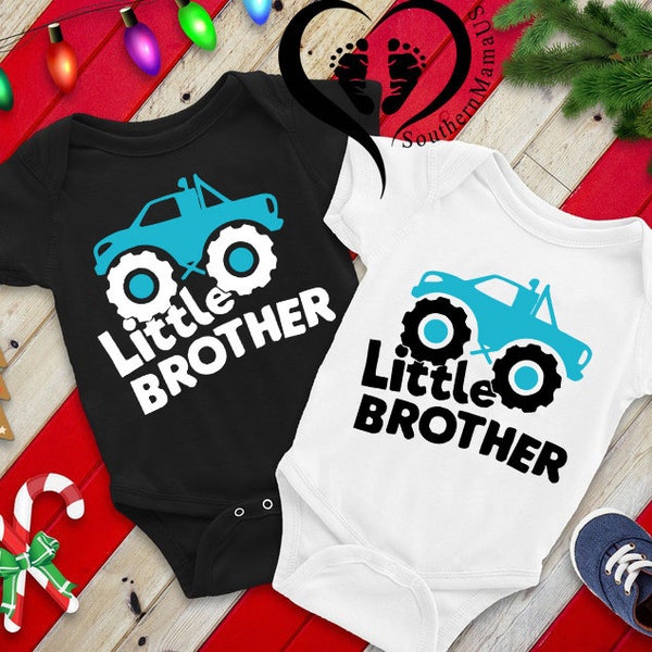 Big Brother Little Brother Monster Truck Shirt, Big Brother Shirt, Little Brother Onesie®,Matching Shirts for Brothers,Big Bro Lil Bro Shirt