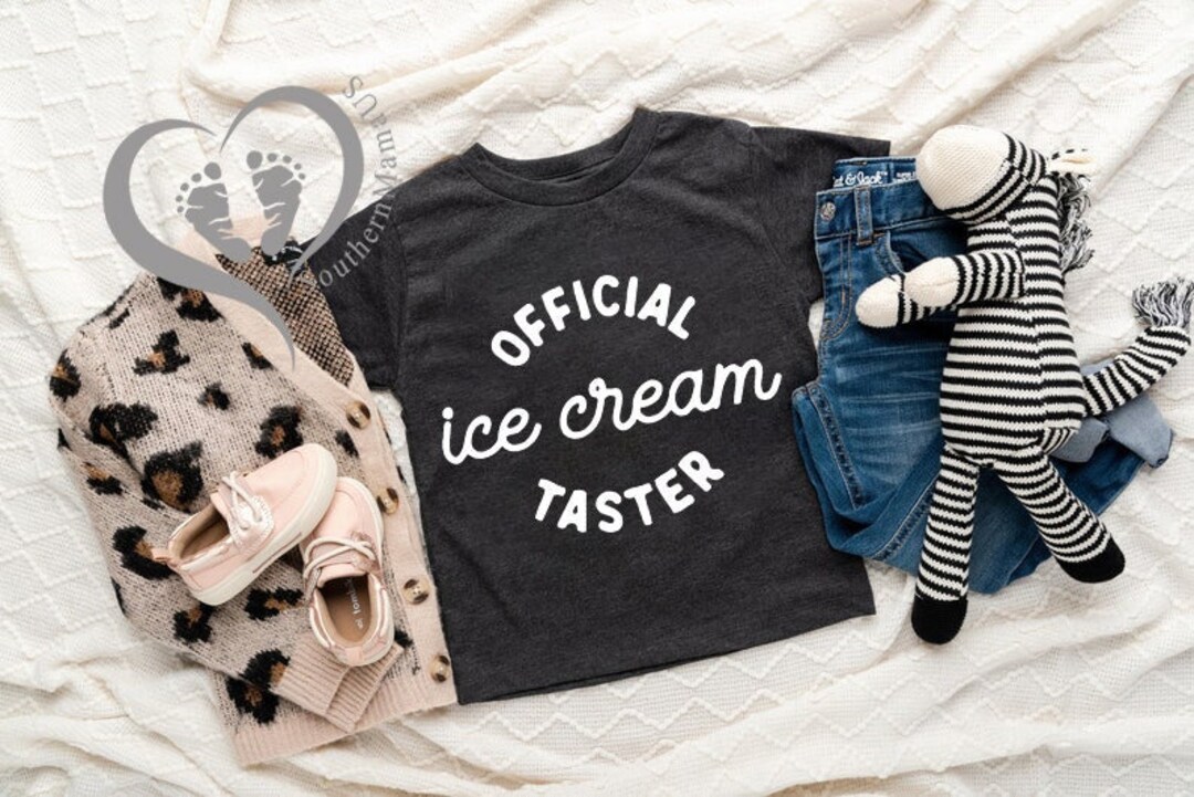 Official Ice Cream Taster Kids Shirt,funny Ice Cream Youth Shirt,kids