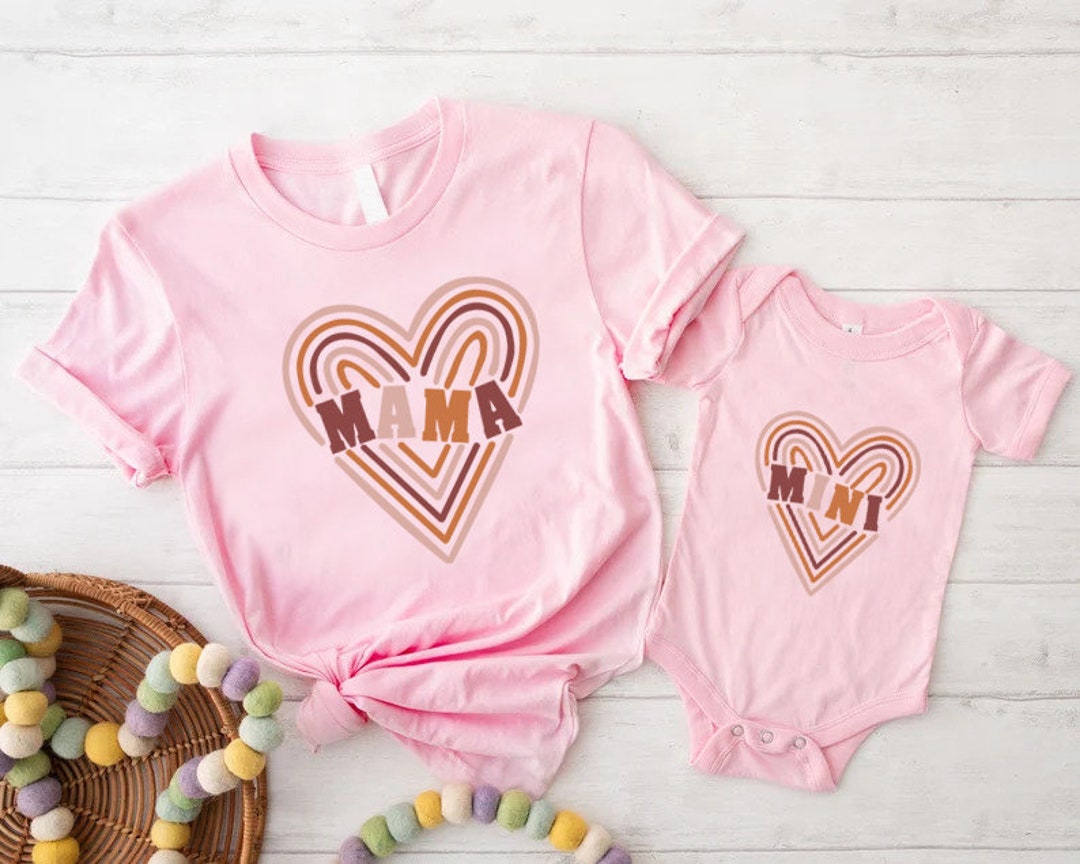 Mama Mini Matching Shirt, Baby Shower Gift, Mother Daughter Shirts ...