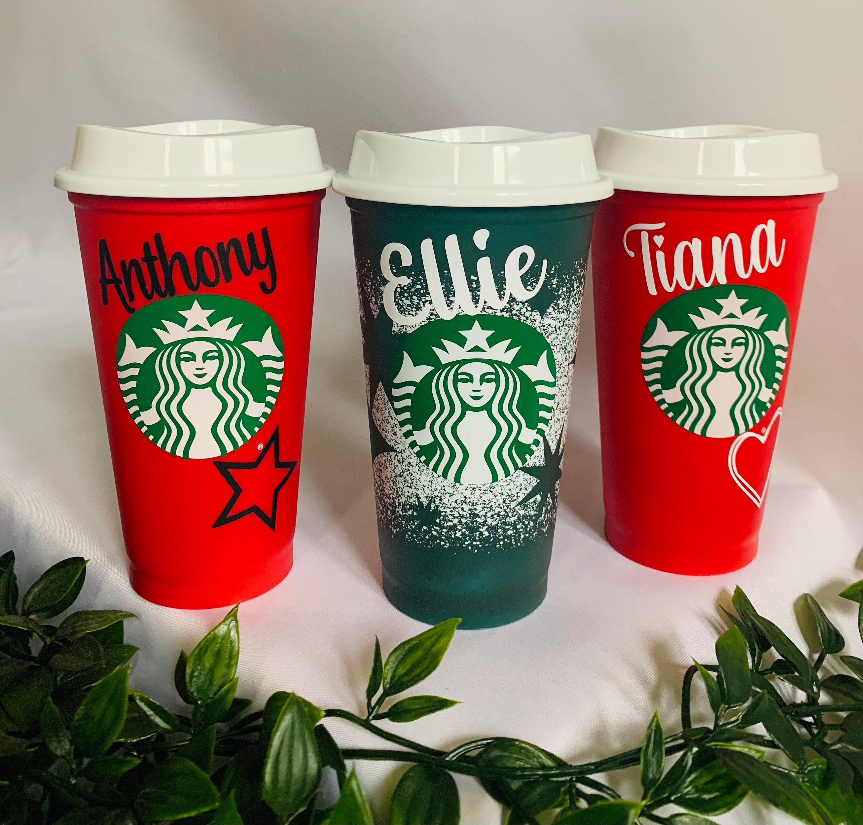 Starbucks Coffee Reusable 16oz Red Cup XMAS Christmas Holiday 2018