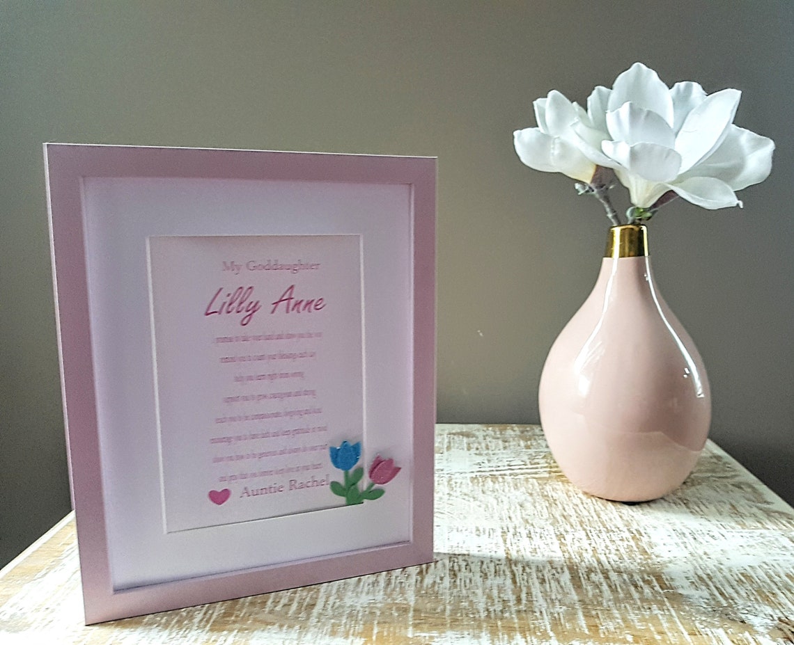 Goddaughter Gift Girls Baptism Gift for Goddaughter Girls | Etsy