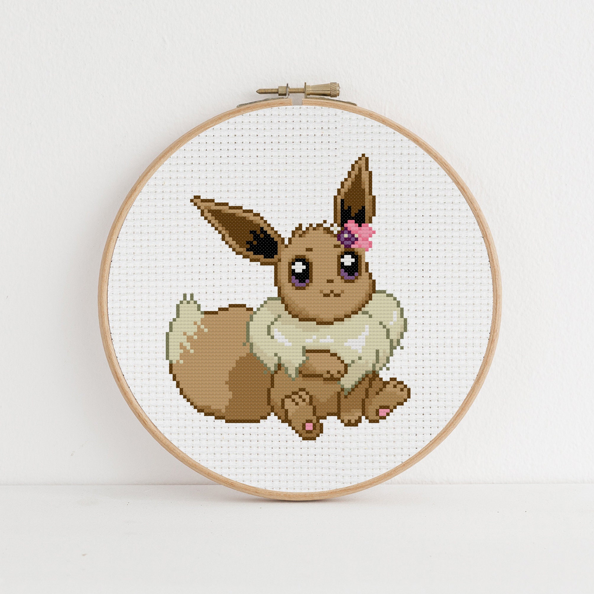 EEVEE cross stitch pattern. Pokemon cross stitch. Anime cross Etsy