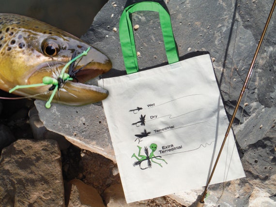 The Extra Terrestrial Fly Patterns Tote Bag Fly Fishing Flies