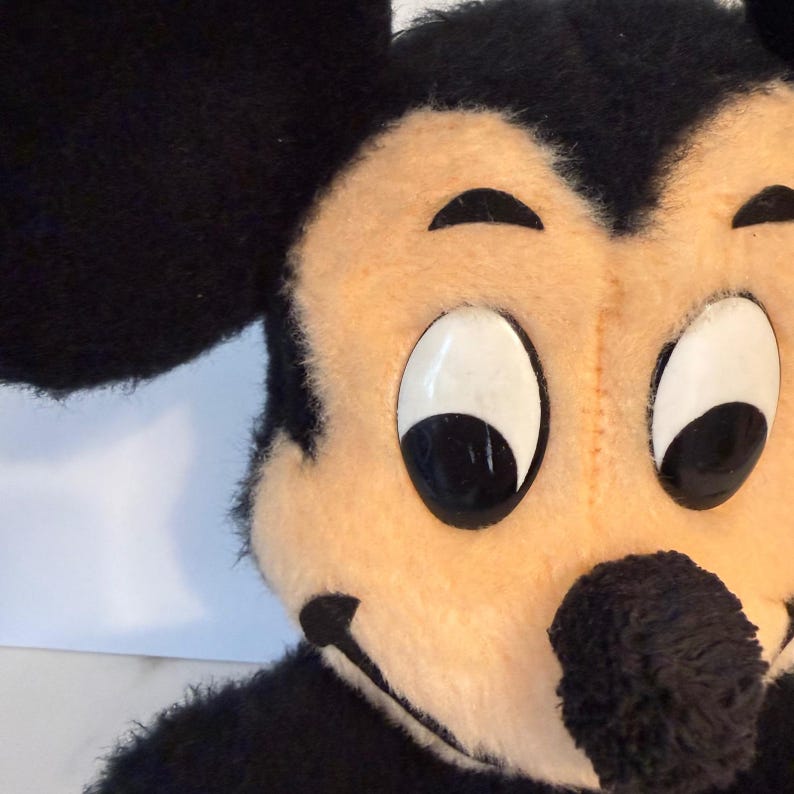 Peluche vintage de Mickey Mouse de Walt Disney, Disneyland California, años 60 y 70 imagen 2