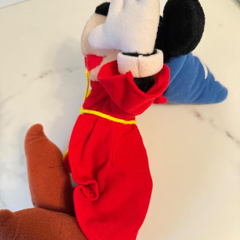 Disney Zauberer Micky Maus Plüsch Fantasia Stofftier Vintage Disneyland 30cm Bild 9
