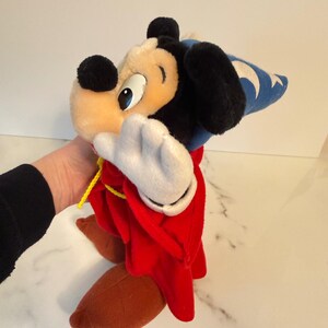 Disney Zauberer Micky Maus Plüsch Fantasia Stofftier Vintage Disneyland 30cm Bild 3