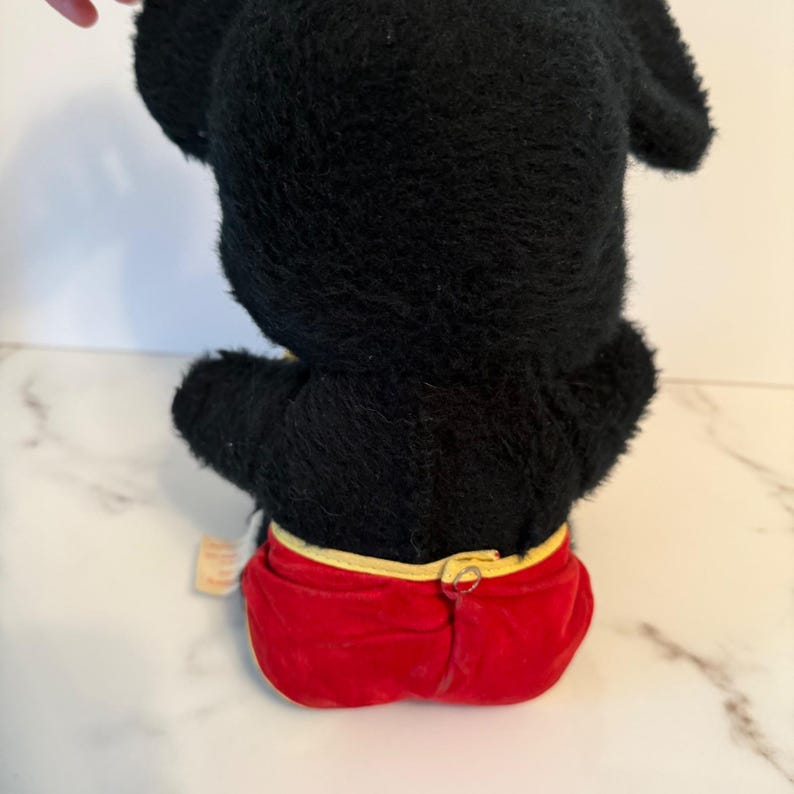 Peluche vintage de Mickey Mouse de Walt Disney, Disneyland California, años 60 y 70 imagen 7