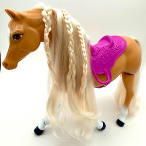 BARBIE Mattel Cavallo High Stepper 1993 Sella Accessori Vintage Non Funzionante
