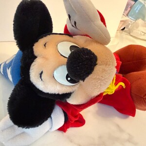 Disney Zauberer Micky Maus Plüsch Fantasia Stofftier Vintage Disneyland 30cm Bild 12