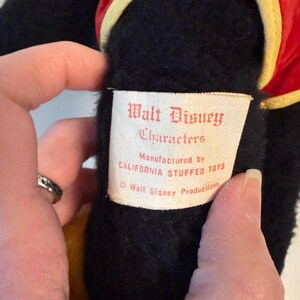 Peluche vintage de Mickey Mouse de Walt Disney, Disneyland California, años 60 y 70 imagen 9