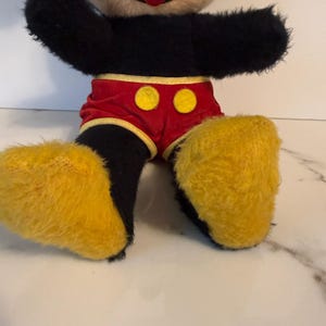Peluche vintage de Mickey Mouse de Walt Disney, Disneyland California, años 60 y 70 imagen 6
