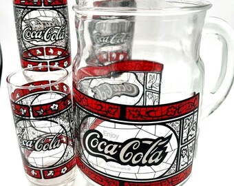 ヴィンテージ コカコーラ グラス(グリーン)ピッチャー/ジャグ ヴィンテージ コカコーラ グラス(グリーン)ピッチャー/ジャグ