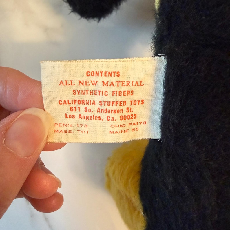 Peluche vintage de Mickey Mouse de Walt Disney, Disneyland California, años 60 y 70 imagen 10