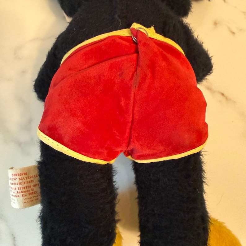 Peluche vintage de Mickey Mouse de Walt Disney, Disneyland California, años 60 y 70 imagen 8