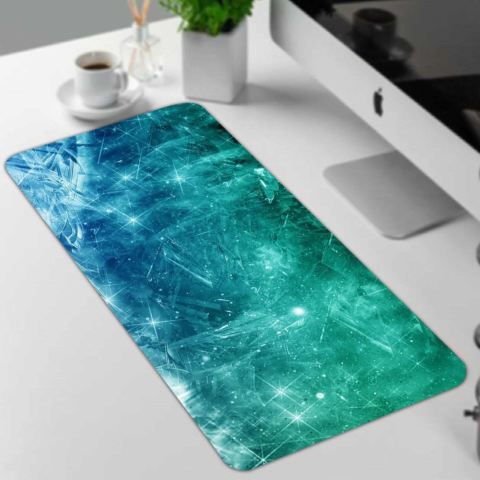 Abstract Mouse pads Colorful Large Desk Pad Art Pattern Etsy