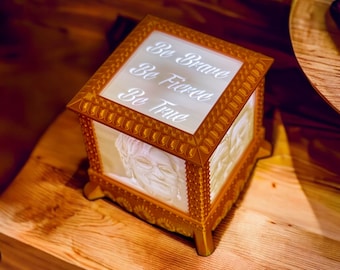 3D led lithophane photo box