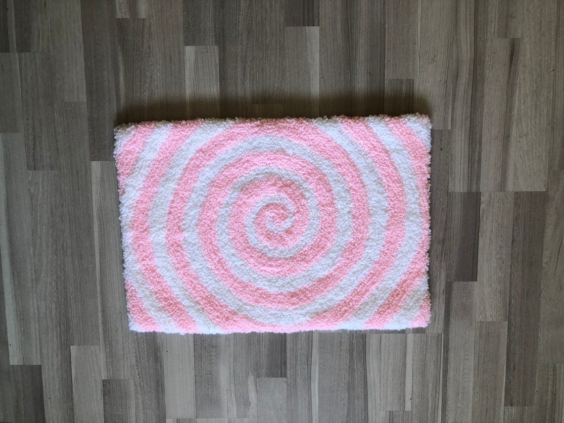 Handmade Punch Needle Rug Etsy