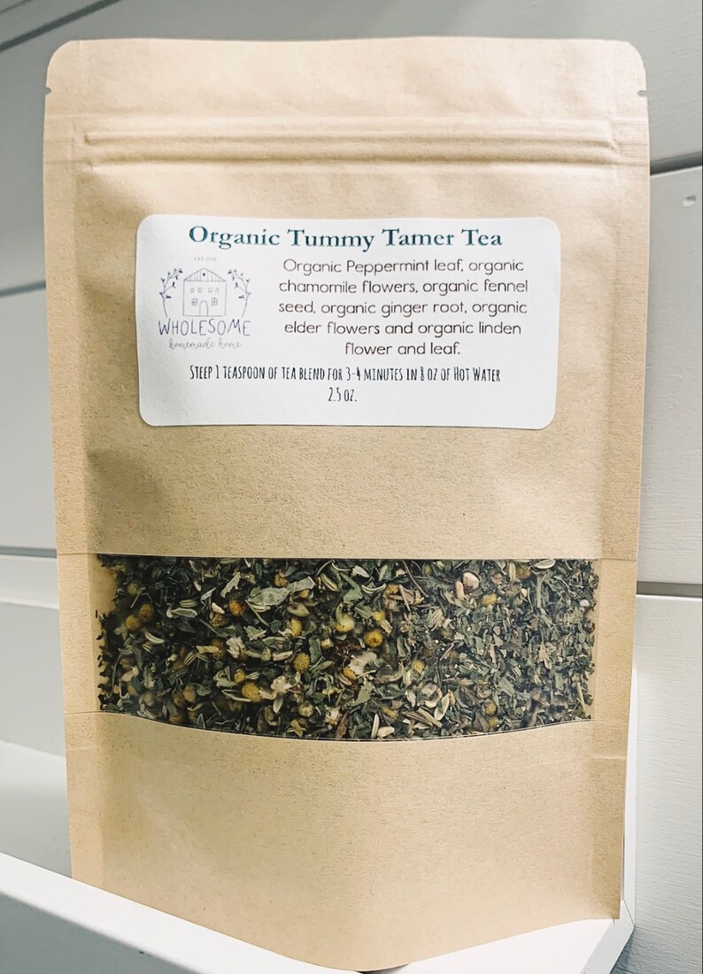 Organic Tummy Tamer Tea Anti Nausea Tummy Relief Herbal Tea Etsy