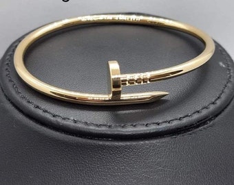 Gold Juste Un Clou Nail Bracelet Size 