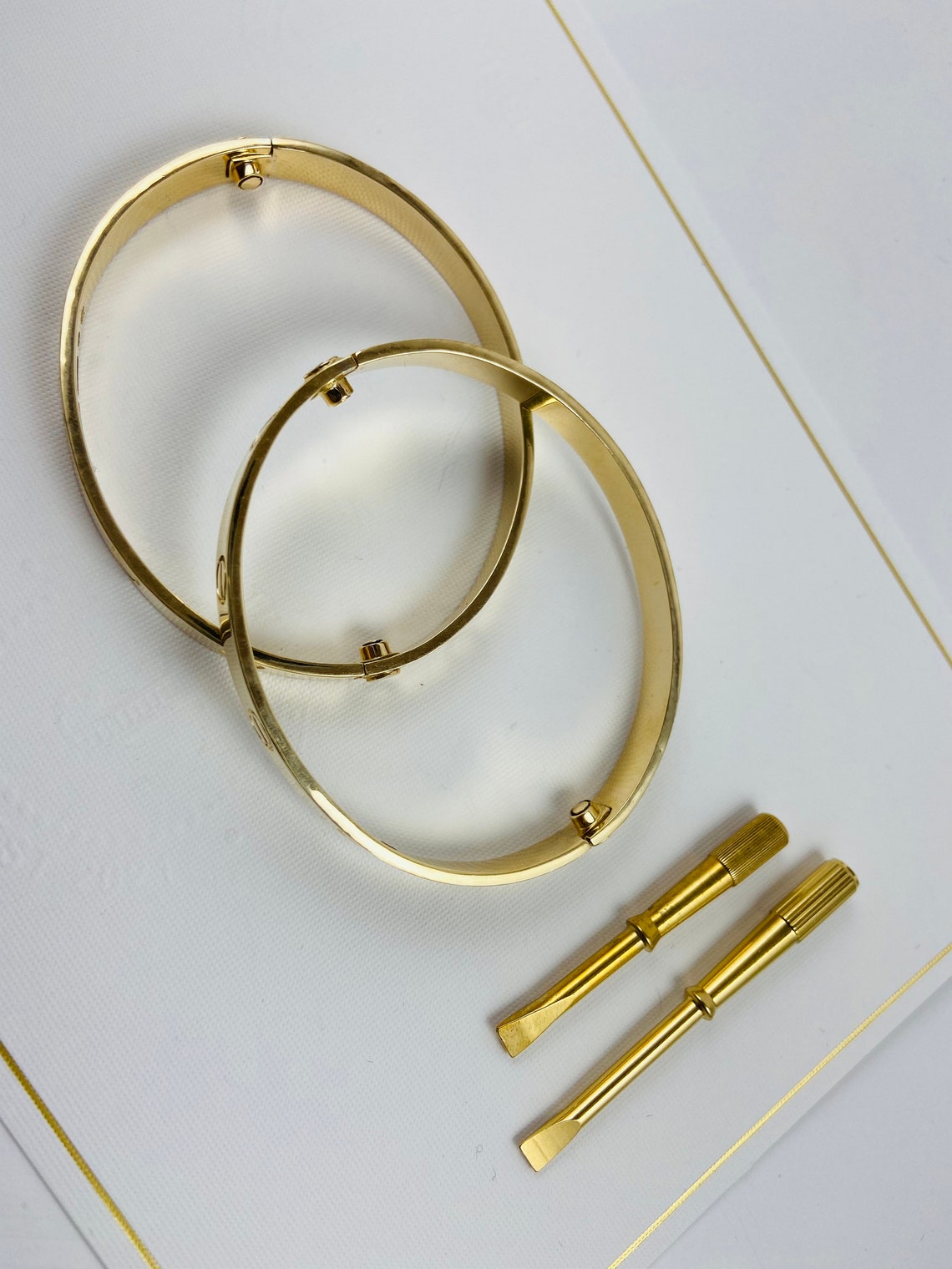 Solid Gold Bangle Etsy