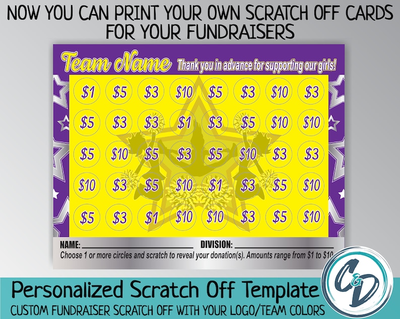 Scratch Off Fundraiser Templates Scratch Off Fundraiser Templates