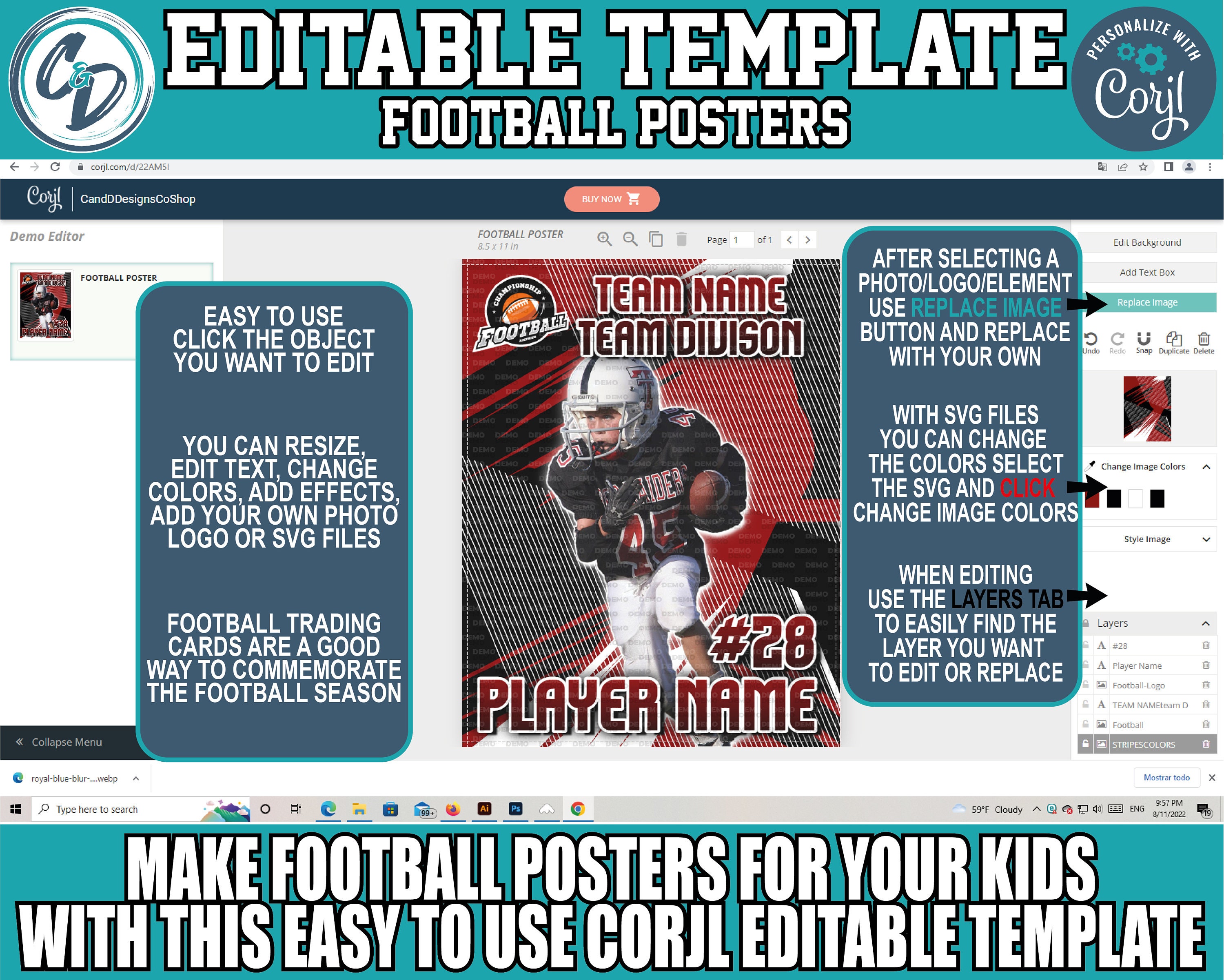 EDITABLE and PRINTABLE Lacrosse Poster Template Best Editable - Etsy