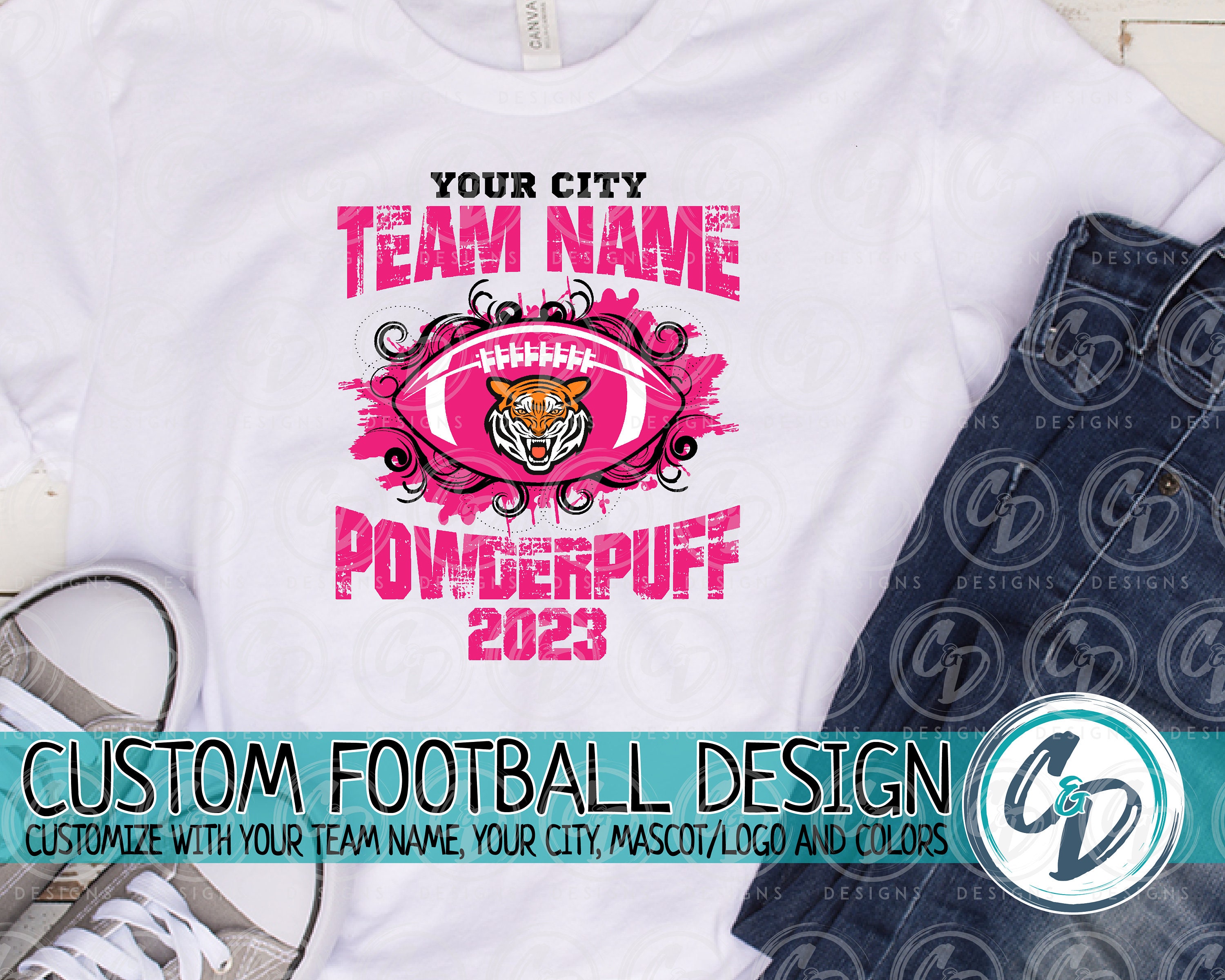 Custom Powder Puff Png Custom Powder Puff Design Custom Etsy