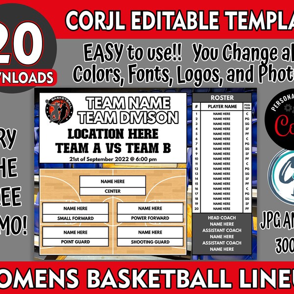 Custom Lineup Cards Etsy