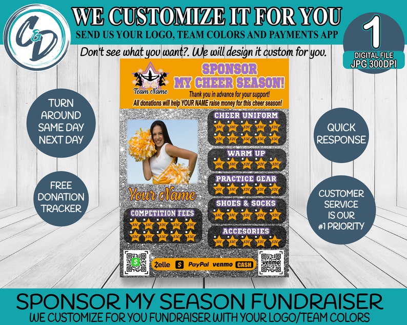 Sponsor My Cheer Season Template