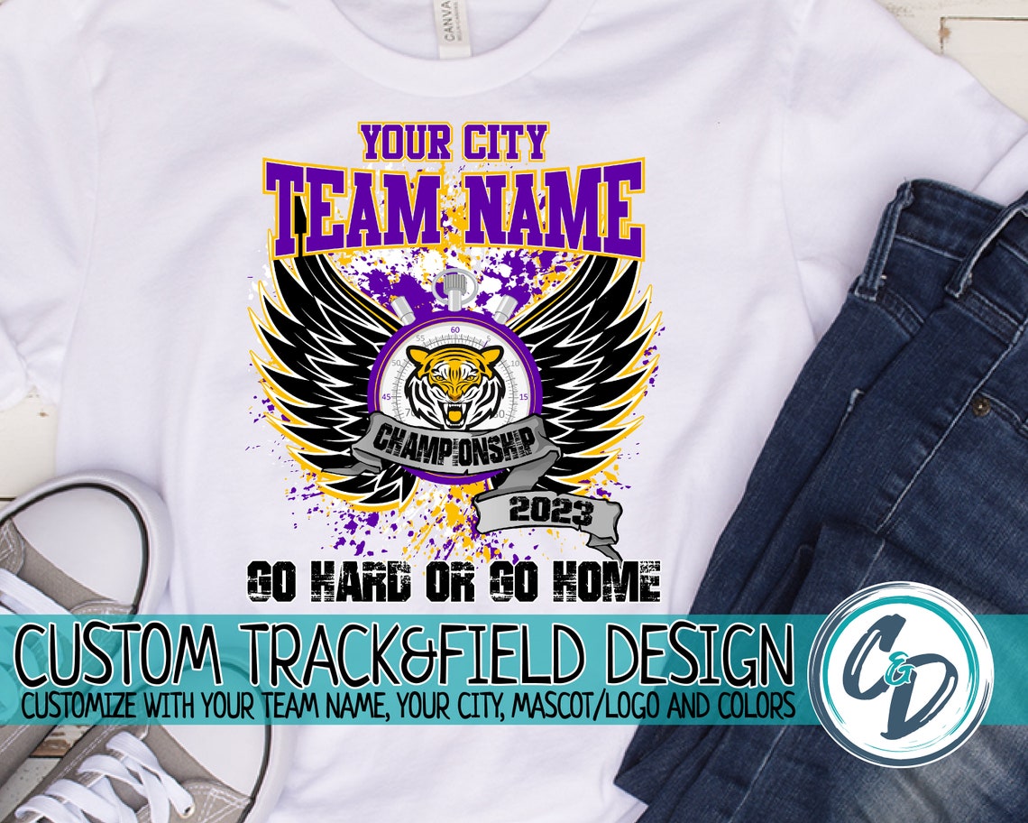 Custom TRACK AND FIELD Png Custom Track Championship Design Etsy