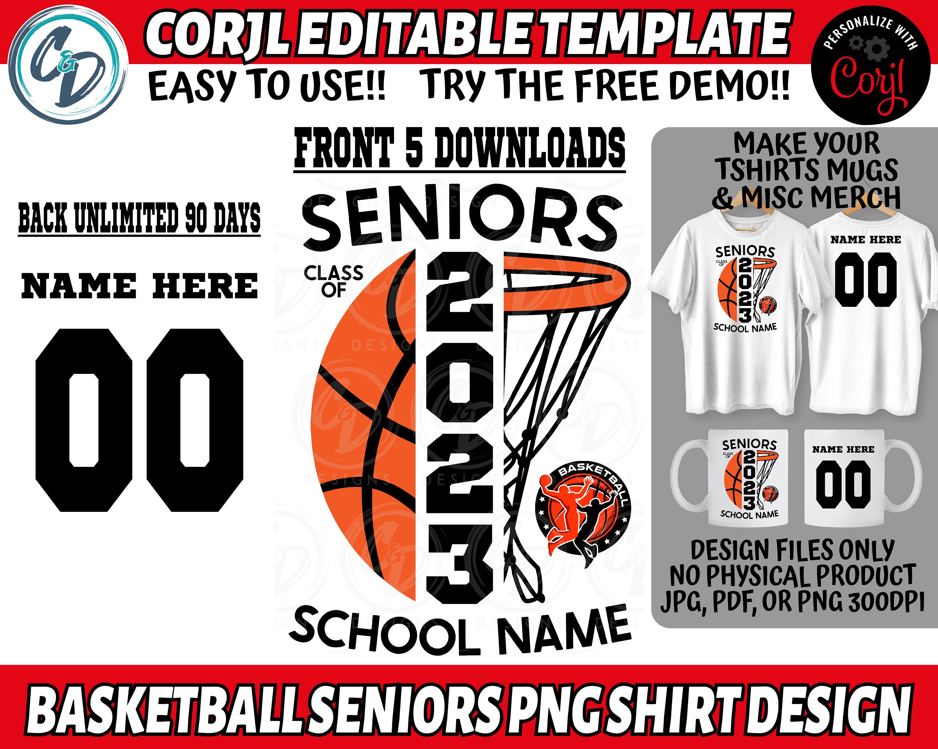 Editable Basketball Seniors PNG File Basketball Senior Night Etsy