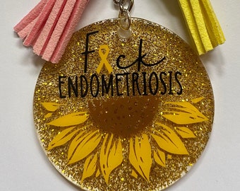 F*ck Endometriosis Keychain