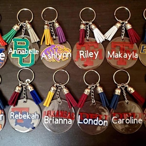 Customizable College Keychains with Name | College Gift
