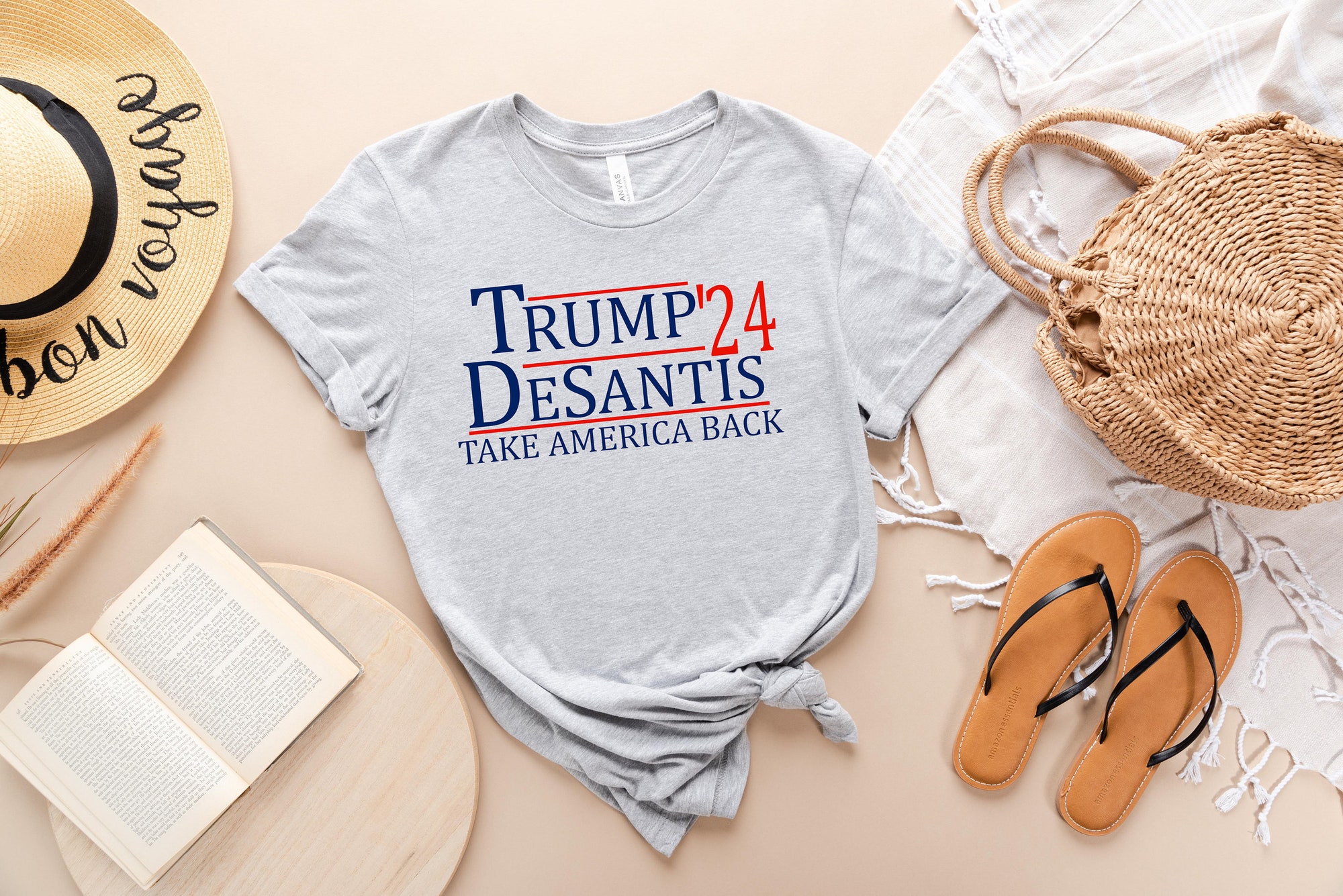 Discover Trump DeSantis 2024 Take America Back MAGA Shirt, Trump 2024, DeSantis 2024, Trendy Shirts, Funny printerval.com Shirts, Fathers Day Shirt, kids