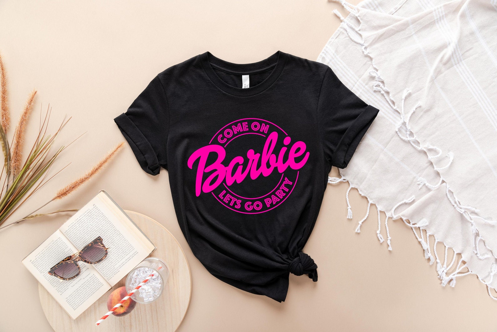 Barbie Party On Barbie Lets Go Party Shirt Etsy