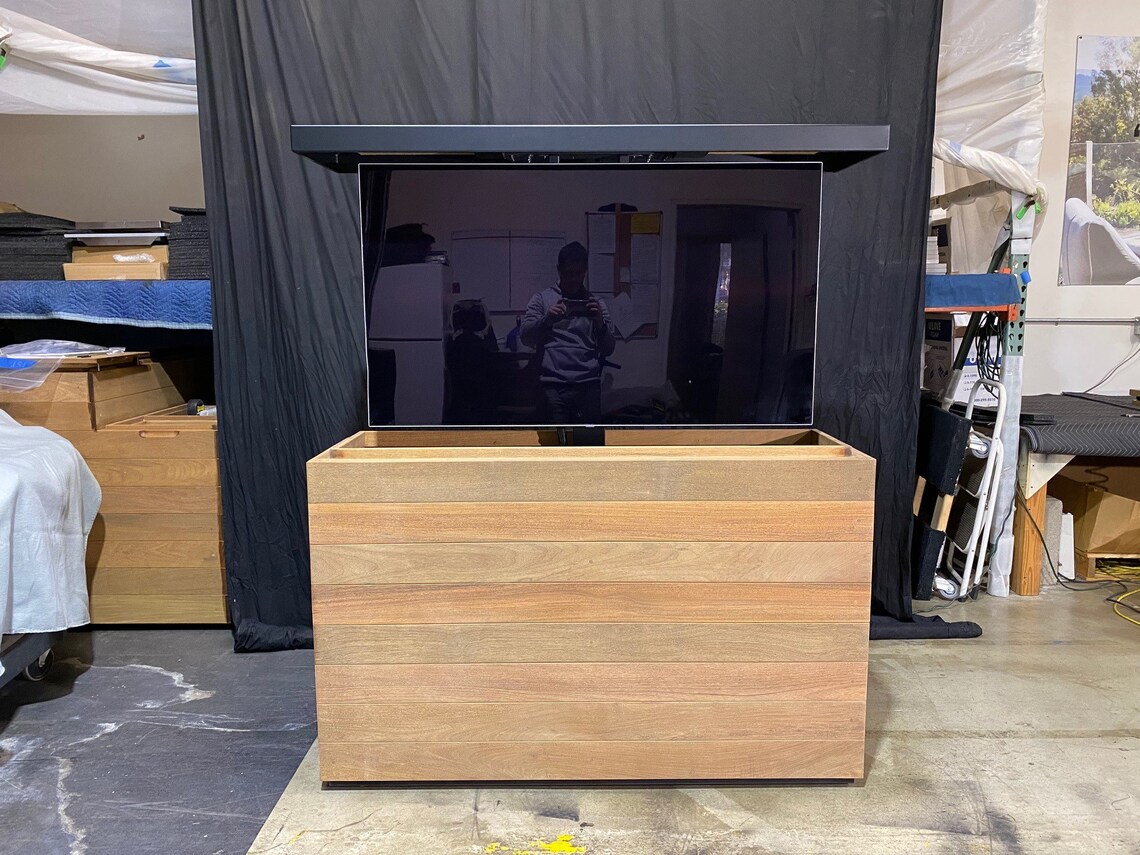 Outdoor Hidden TV Lift Weather Ready Etsy