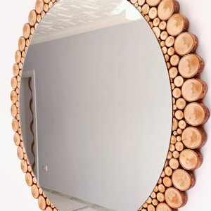wood wall mirror, rustic mirror, wall rustic mirror, wood bathroom mirror, rustic wall decor, vanity mirror
