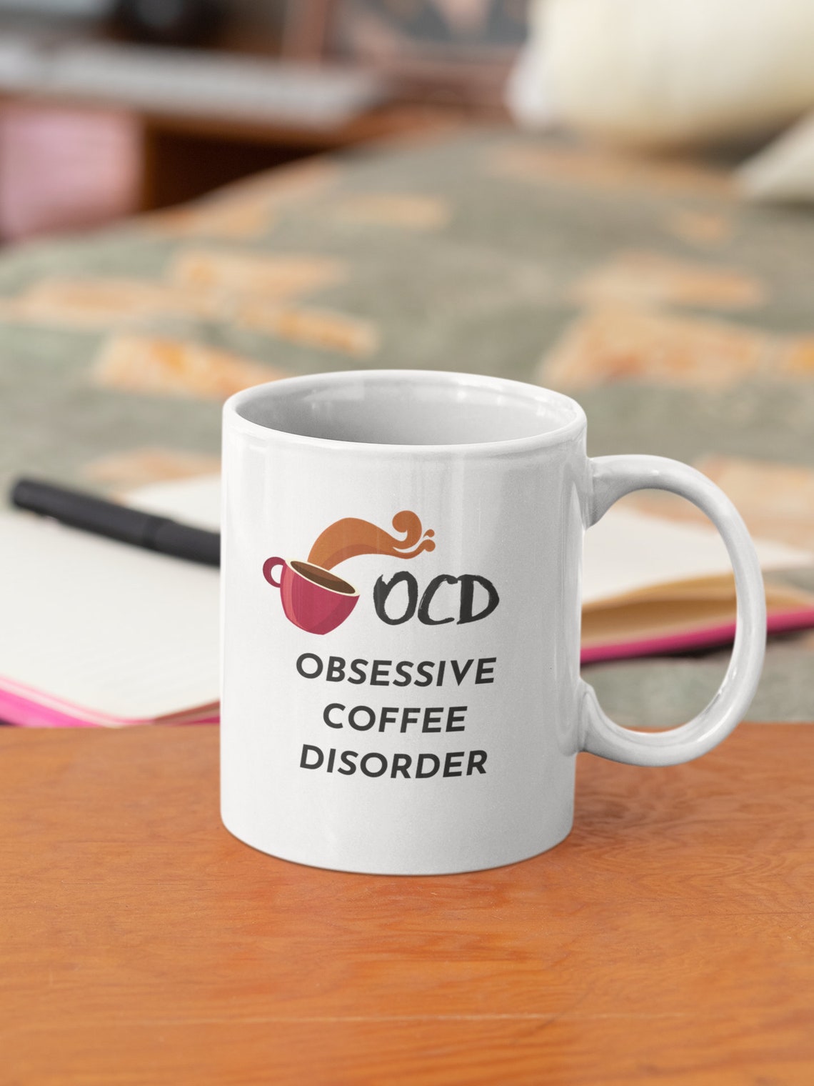 OCD Obsessive Coffee Disorder 11 oz Coffee Mug Etsy